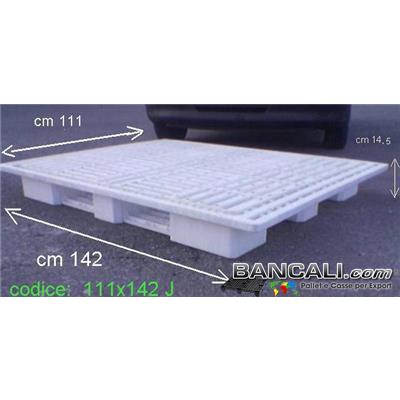 15H112x142W4J - BANCALE GRANDE in Plastica 1120x1420 h150 mm. SOVRAPPONIBILE Peso Tara 18 Kg