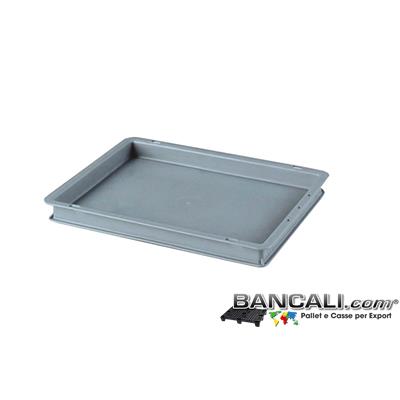 Box40x30h04DM - Contenitore Robusto 400x300xh.40 mm. in Plastica Atossica Capacit&agrave; Litri 3. La cassa &egrave; sovrapponibile Dotata di 2 Maniglie NON Passanti. Peso Tara Kg. 0,400