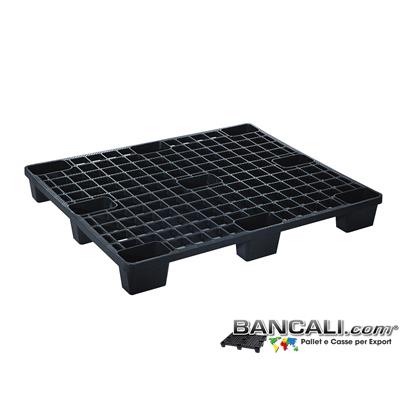 EXPORT100x120L - EXPORT PLASTIC PALLET 100x120  Inseribile Grigliato da Kg. 6,3; Bancale Plastica Maglia Quadra;  9 Piedi;   EXPORT-PALLET&reg;  Suggerito anche per le Spedizioni Aeree: AirPALLET&reg;