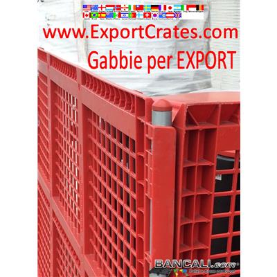 Gabbia-per-Export-100x200xh.100-J-XXL - Gabbia Componibile per imballi per Export. Larghezza 1000 mm. Lunghezza 2000 mm. altezza da 1000 mm.  Disponibili anche Lunghezza da 1 metro a 12 metri. altezza da 1 a 3 metri.