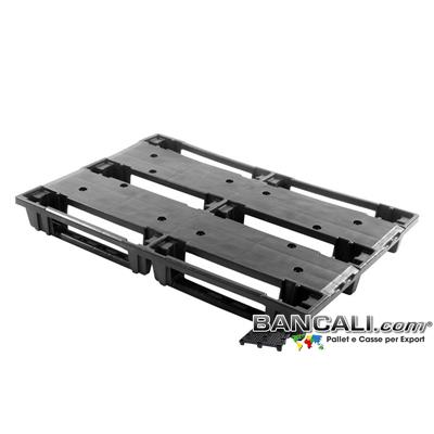 NeStackRack80x120 - EuroPallet 80x120 in Plastica; Speciale in quanto possiede 3 caratteristiche che quasi nessun pallet al mondo possiede: 1) Inseribilit&agrave; 2) Sovrappanibilit&agrave; 3) Scaffalabilit&agrave;.  Tara: 8 Kg.