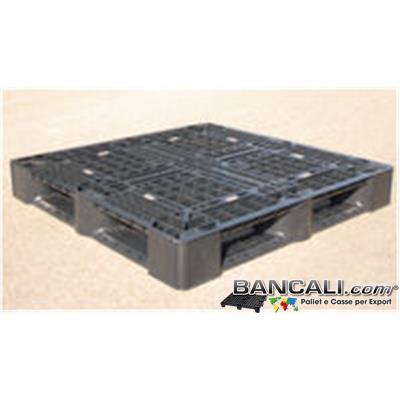 Bancale PERIMETRALE cm 110x110 QUADRATO h.15 cm Kg. 10,2 in Plastica NERO x  CONTAINER