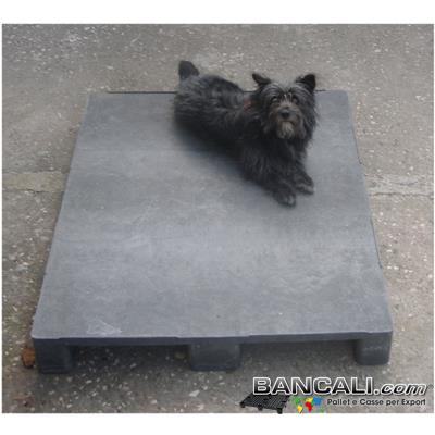 PlastGum100Dog - BANCALE in PLASTICA 100x120 PIANALE CHIUSO, COLORE GRIGIO 3 SLITTE   PESANTE  ( idoneo come Pedana)