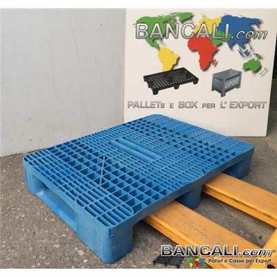 STK70x100S3GQ - Pallet Sovrapponibile 7'0x100 robusto Altezza 160 mm. con pianale a maglia grigliata, a 3 slitte o Binari, in Plastica, idoneo alle Grosse Portate e alle Rulliere. Consentito ai Lavori Pesanti e Frequenti per la logistica. Peso Tara 11 Kg.